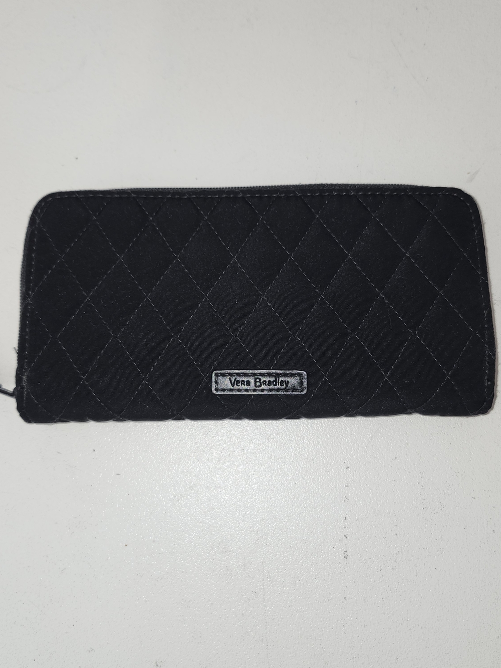 Vera Bradley Quilted Black Zip Wallet